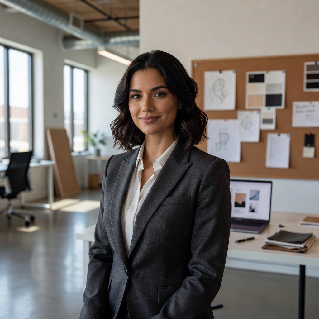 Portrait of Sofia Reyes, Creative Director client at Lumiveil Studio